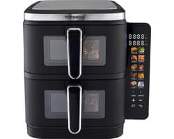 Tornado TFN-A2811TBRAX - Airfreyer - Dubbel 11l - 2800W - Heteluchtfriteuse - Zwart