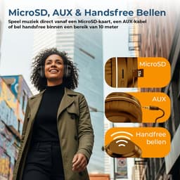 Denver Bluetooth Koptelefoon - Active Noise Canceling - Draadloos - Handsfree Bellen - BTN211 - Model 2026 — thumbnail 8