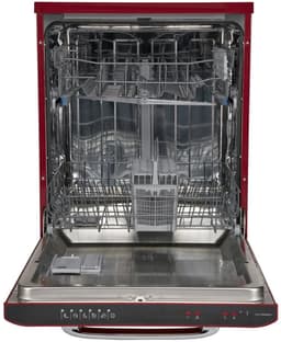 Fram FDW-VRR606BDE – Vrijstaand Vaatwasser – 12 Standen – 6 Wasprogramma’s – Retro Design – LED-Display – Halve Belading – AquaStop – 5 Jaar Garantie – Bourgondisch Rood — thumbnail 7