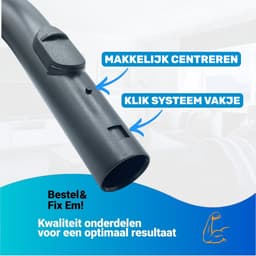Fixem pistoolgreep geschikt voor Miele stofzuiger - Passend op Miele Compact, Complete C1, C2, C3, S5, S6, S7, S8, S4, S5 serie- Stofzuiger onderdelen - 35mm handgreep - 1 Stuk — thumbnail 10