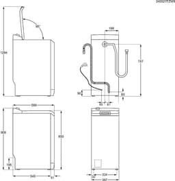AEG Serie 8000 LTR87ULM wasmachine Bovenbelading 6 kg 1451 RPM Wit — thumbnail 9