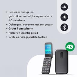 DailySupplies® Senioren Mobiele Telefoon 4g - Senioren GSM - Zwart — thumbnail 2