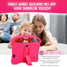 ZINLY® Kindertablet - Tablet - 7 inch - Android 10.0 - Langdurig gebruik - Kids Proof - Kinder tablet voor kinderen vanaf 3 jaar Incl beschermhoes & Ouderlijk Toezicht App - Roze — thumbnail 5