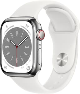 Apple Watch Series 8 - 4G - 41mm - Zilver Roestvrijstaal — thumbnail 6