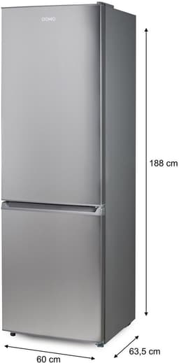 DOMO DO91336C Koelvriescombinatie - Koelkast met Diepvriezer - No Frost - Energieklasse C - 310 L - Inox — thumbnail 10