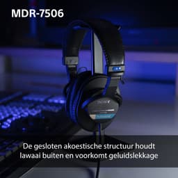 Sony MDR-7506 - Studio koptelefoon met gesloten achterkant - Zwart — thumbnail 11