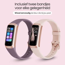 Siltcon® Vitéa Activity Tracker – Stappenteller Horloge - Hartslagmeter – Bloeddrukmeter - Slaapmonitor - Saturatiemeter – Sporthorloge – Smartwatch Dames, Heren & Kinderen - Geschikt voor iOS/Android - RVS - Elke pols - Incl. 2 Bandjes — thumbnail 8