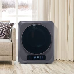 Re-purelife® Compacte Wasdroger met UV-Desinfectie - 6 Programma's - 3-4 kg Capaciteit - Geschikt voor Opbouw of Opstelling - Stille Werking & Helder LED-Display - Grijs — thumbnail 8