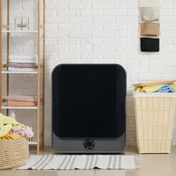 Re-purelife® Compacte Wasdroger met Afvoer voor Kleine Ruimtes - 3 kg Capaciteit (uitbreidbaar tot 4,5 kg) - 5 Programma's - Energieklasse G - Geschikt voor Opbouw of Opstelling - Stille Werking - 49.5*43.5x59.5 cm - Grijs — thumbnail 13