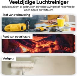 Øvaal Luchtreiniger - Air Purifier - met vervangbaar HEPA13 Filter + koolstoffilter - 250 m³/u - Helpt tegen stof, huisstofmijt, hooikoorts en allergie - Slaapstand en Automatische Stand - Luchtkwaliteit Indicator — thumbnail 9