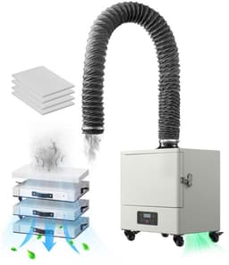 Las- en soldeerrookafzuiger - Rookreiniger - 459 m³/u Luchtstroom - 280 W Motor - 4-Traps Filtersysteem - 10 Snelheden - Afstandsbediening — thumbnail 1