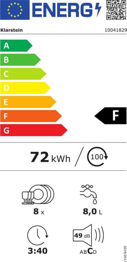 Klarstein Vaatwasser Mini voor 8 Couvert, Stille Kleine UV-vaatwasser met 6 Programma’s, Kleine Tafelvaatwasser voor Thuis, Kantoor en Camping, Mini Vaatwasser met Wateraansluiting - Vaatwasmachine Afwasmachine - 8 Maatgedekken 50 cm 1620W — thumbnail 2