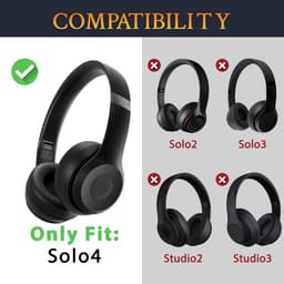 Verkoelende Gel Earpads Vervanging voor Beats Solo 4 On-Ear Koptelefoons — thumbnail 3