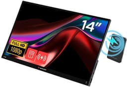 Verbatim 14" FHD, Touch, TFT, incl. Power Bank 5000mAh, Portable Screen — thumbnail 1