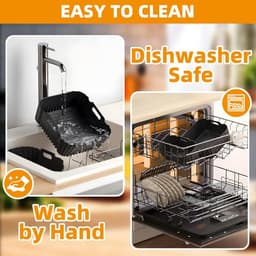 Ninja AF400EU AF500EU AF451EU DZ401 Siliconen Accessoire Heteluchtfriteuse voor Ninja Foodi Max met dubbele zone 9,5 L-10,4 L, Siliconen Opbergmat voor Heteluchtfriteuse — thumbnail 5