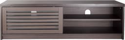 TV-kast 120 cm met louverdeur - modern TV-meubel voor 55 inch - donkerbruin — thumbnail 6
