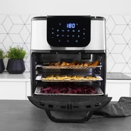 Princess Airfryer Oven DeLuxe 182075 - Heteluchtfriteuse - Extra groot 11 liter - PFAS vrij - 10 automatische programma's - RVS/Zwart — thumbnail 8
