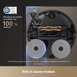 Dreame X50 Master - Robotstofzuiger met Dweilfunctie - Automatisch Water bijvullen - Navigeert onder meubels - Verwijdert verstrikte haren - Consistente Schoonmaakresultaten — thumbnail 12
