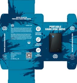 Dutch Wanted Space Draagbare Externe Harde Schijf - Snelle writing speed - 5TB HDD Opslag - Plug and play - Portable storage - Opslag extern pc of laptop - USB 3.2 - Harde schijf expansion — thumbnail 8