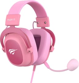 HAVIT Gaming Headset geschikt voor PC, PS4, PS5, Xbox One & Xbox Series – 3.5 mm Ergonomische Koptelefoon met verstelbare Microfoon - Roze — thumbnail 4