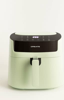 CREATE Fryer Air Pro Large Enkel 6,2 l Vrijstaand 1800 W Heteluchtfriteuse Zwart, Lichtgroen — thumbnail 12