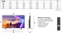 Philips 50PUS8500/12 tv 127 cm (50") 4K Ultra HD Smart TV Wifi Zwart — thumbnail 6