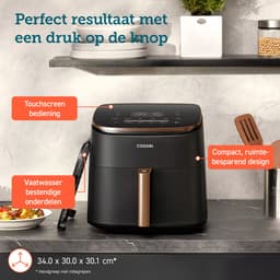 Cosori TurboBlaze – Airfryer XXL – 6L – 9 Programma’s – 30–230°C – Snelle DC Motor — thumbnail 2