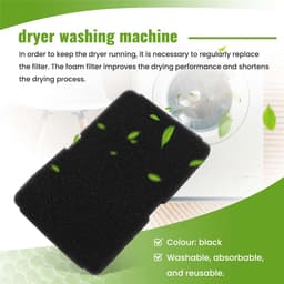 Bramokava 3x Filter geschikt voor Beko Blomberg Droger 2964840100 - 235 x 150 mm - Spons Foam Schuimfilter — thumbnail 5