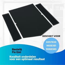 Fixem Filterset Geschikt voor Miele Wasdroger 1x 6057930 + 2x 9688381 - Schuimfilter Droger - 3 Vervangingsfilters - Droger Filterset - Schuimfilter Droger Vervangingsset - Verbeterde Luchtcirculatie — thumbnail 4