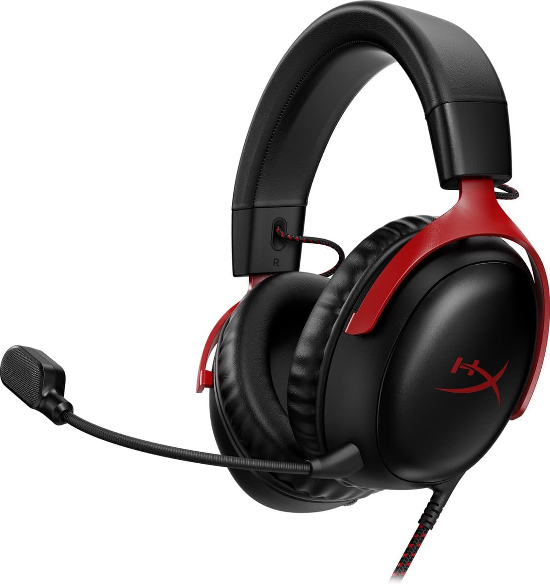 HyperX Cloud III Gaming Headset - PC, PS5, Xbox Series X|S - Zwart/Rood — afbeelding 1