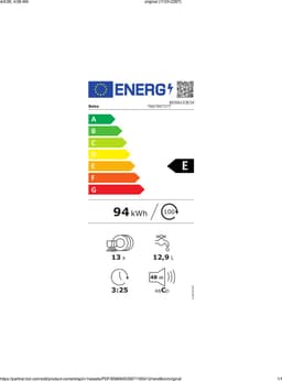 Beko BDSN153E3X-1 vaatwasser Semi-ingebouwd 13 couverts E + 3 Jaar Gratis Extra Garantie — thumbnail 2