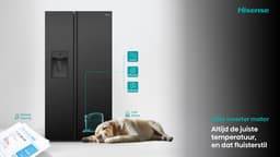 Hisense RS5P528STFE - Amerikaanse koelkast – Zwart - No-Frost - 178 cm hoog - 528 liter - Energielabel E - Invriesvermogen 10 kg/24u - Geluidsniveau 40 dB(A) - IJs- en waterdispenser - LED Display - FastFreeze - Deuralarm - Interverter Compressor — thumbnail 23