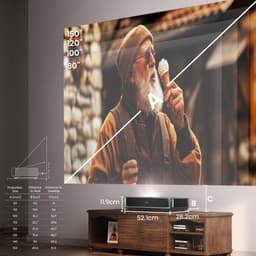 Videoprojector - HISENSE - PT1SE - 4K UHD - Ultra Short Throw - Triple Laser Trichroma - 2300 ANSI Lumen — thumbnail 2