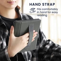 kwmobile ereader hoesje van kunstleer - geschikt voor Kobo Libra Colour - Met magneetsluiting - In grijs Opkomende Zon design — thumbnail 3