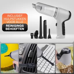 Krachtige Kruimeldief Snoerloos 5 opzetstukken - Kruimelzuiger 20W - Vacuum Cleaner - Draadloos, Compact en Oplaadbaar - Handstofzuiger — thumbnail 3