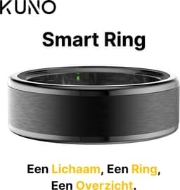 Kuno Smart Ring - Slimme ring - Smart Wearable - Health Ring - Slaap Tracker - Hartslagmeter - Stappenteller - Fitness en Activiteiten Tracker - Calorieen Bijhouden - Geen Abbonement - Waterdicht - voor Mannen en Vrouwen - Zwart - Maat #11 — thumbnail 14