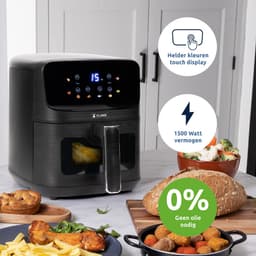 BluMill Airfryer – Heteluchtfriteuse met 8 Programma’s – 4,5 Liter – 1500W – Inclusief Crispplaat — thumbnail 9