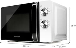 Compacte Magnetron 20 Liter - 700W - 5 Vermogensstanden & Ontdooifunctie - Wit — thumbnail 7