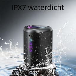 Fokelyi S1 Bluetooth Speaker 24W- Draadloze Muziek BoxTot - IPX7- TWS Pairing - Bluetooth 5.4- Draagbare Draadloze Speaker met RGB Lichtshow -Mini Bluetooth Speaker - IPX7 Waterproof - RGB-verlichting - Draagbaar - Zwart — thumbnail 3