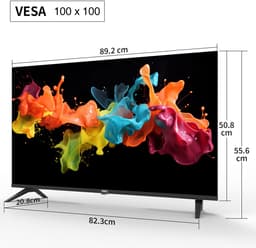 HKC Standaard TV - LED Full HD - 40 inch/102 cm - Frameless Design - Tripple Tuner DVB-T/T2/S/S2/C - HDMI x3, USB x2, CI+ - Hotel Mode - Geassembleerd in Eindhoven - H40Q1F-NS — thumbnail 6