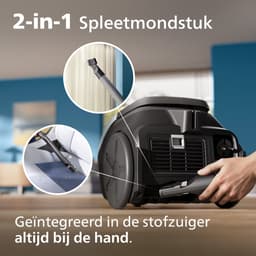 Philips 1000-Serie Stofzuiger met Zak - 750 W - Compact & Lichtgewicht - HEPA-filtersysteem - 9 meter bereik - Inclusief S-Bag - (XD1101/10) — thumbnail 10