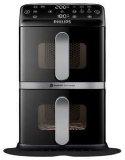 Philips 4000 Series Dual-Stacked Dubbele Airfryer – NA461/00 - 2 Lades (Sync) – 10 L – Tot 6 Personen – Bespaart 45% Ruimte — thumbnail 12