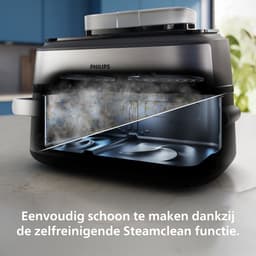 Philips Airfryer 5000-serie Megabasket Met Stoomfunctie – NA565/02 – Enkele mand óf Dubbele Mand - SteamClean – 9,5L – Tot 8 Personen – Inclusief Tang — thumbnail 9