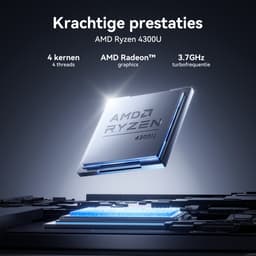 ACEMAGIC AX17Pro 17.3 Zoll FHD Laptop - Ryzen 4300U Processor tot 3.7GHz (Beat N-95) - 16GB DDR4 512GB SSD - WiFi 5 - BT5.0 - Grijs — thumbnail 4