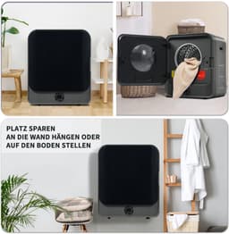 Afzuigdroger - Roestvrijstalen droger - 3 kg - daadwerkelijk maximaal 4,5 kg - 830 W - meervoudige filtering - 5 programma's - oververhittingsbeveiliging - wandmodel — thumbnail 4