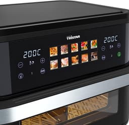 Tristar Dualzone Flex Airfryer 10 L – 2800 W – Dubbele Heteluchtfriteuse – 8 Programma’s – Zwart & RVS – Digitaal Display – FR-9078 — thumbnail 6