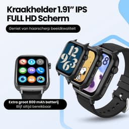 Protectly® GPS Horloge Kind Met Simkaart 4G - SOS Knop - Smartwatch Kinderen - GPS Tracker Kind - Kinder Smartwatch - Videobellen - HD Camera - Whatsapp en SMS - Elke polsmaat - Incl. Simkaart — thumbnail 6