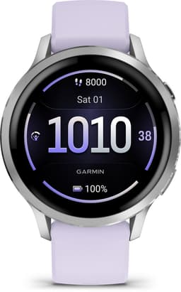 Garmin Venu 4 - Multisport smartwach - 41 mm - AMOLED - Zilverkleurig/Lila — thumbnail 3