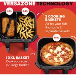 Instant Pot Vortex Versazone 8-in-1 Airfryer 8.5L - 1700W - Airfryen, bakken, roosteren, grillen, opwarmen, dehydrateren met slimme Sync Cook & Sync Finish — thumbnail 11