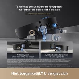 Dreame Aqua 10 Ultra Roller Complete Black – Robotstofzuiger met dweilfunctie – 30.000Pa Zuigkracht – AquaRoll™ & ThermoHub™ 100°C zelfreiniging – Tapijtveilig & slim Omnesight™ 2.0 navigatie – Voor harde vloeren & drempels — thumbnail 16